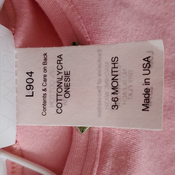 Rosette Bodysuit: 3-6 months - Blush Pink - Picture 9 of 11